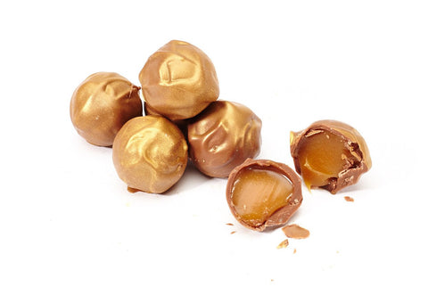 Golden Salted Caramel Truffles