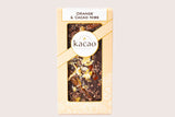 70% Dark Chocolate Orange and Cacao Nib Bar