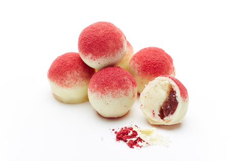 Raspberry Gin Truffles